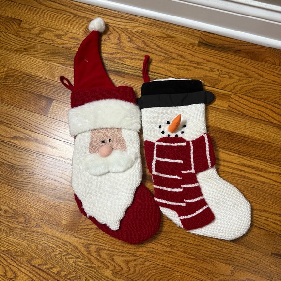 Dan Dee Other - Vintage Santa & Snowman Dan Dee Stockings